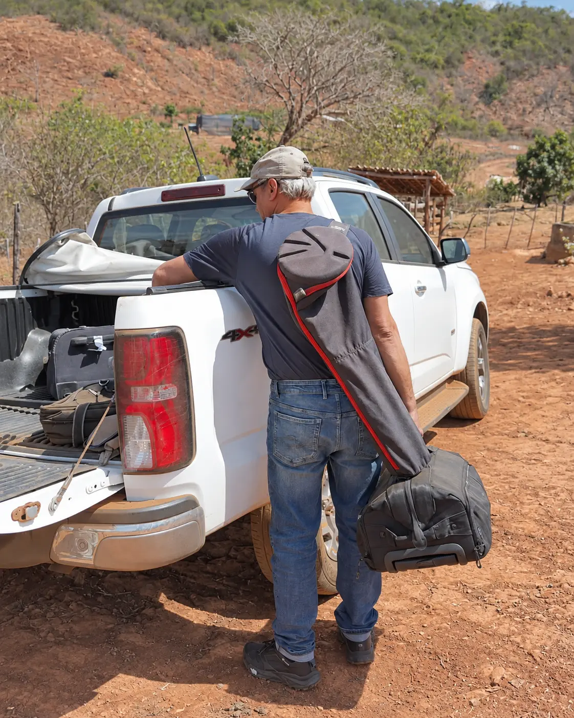 Equipment transport and vehicle preparation.
