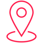 Ícone de localização indicando sede da produtora audiovisual Good Times Production Brasil em BH